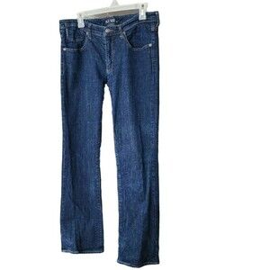 AJ Armani Jeans Women's Size 32 Bootcut Stretch Denim Blue Designer Y2K Luxury‎